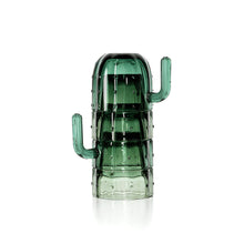 The Stack-a-Cactus Glasses - Green - Set of 4 in glass — handmade luxury water glass curated by Laiyahome