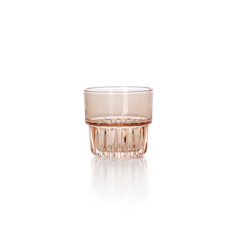 The Faceted Tumbler - Blush in glass — handmade luxury tumbler curated by Laiyahome