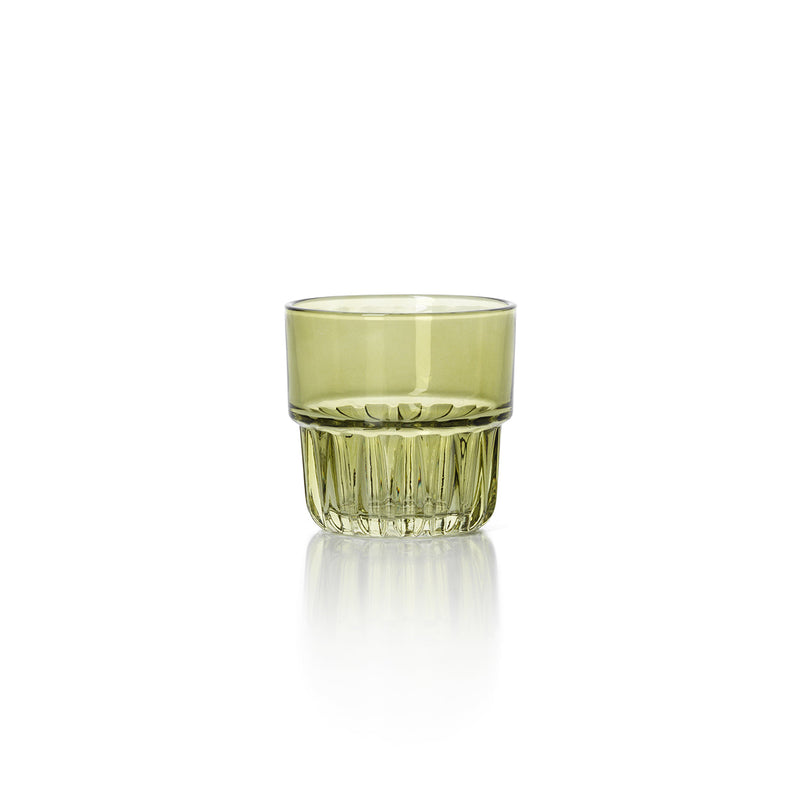 The Faceted Tumbler - Green in glass — handmade luxury tumbler curated by Laiyahome