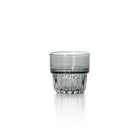 The Faceted Tumbler - Smoky Grey in glass — handmade luxury tumbler curated by Laiyahome