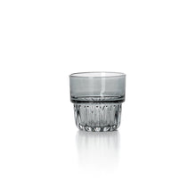 The Faceted Tumbler - Smoky Grey in glass — handmade luxury tumbler curated by Laiyahome