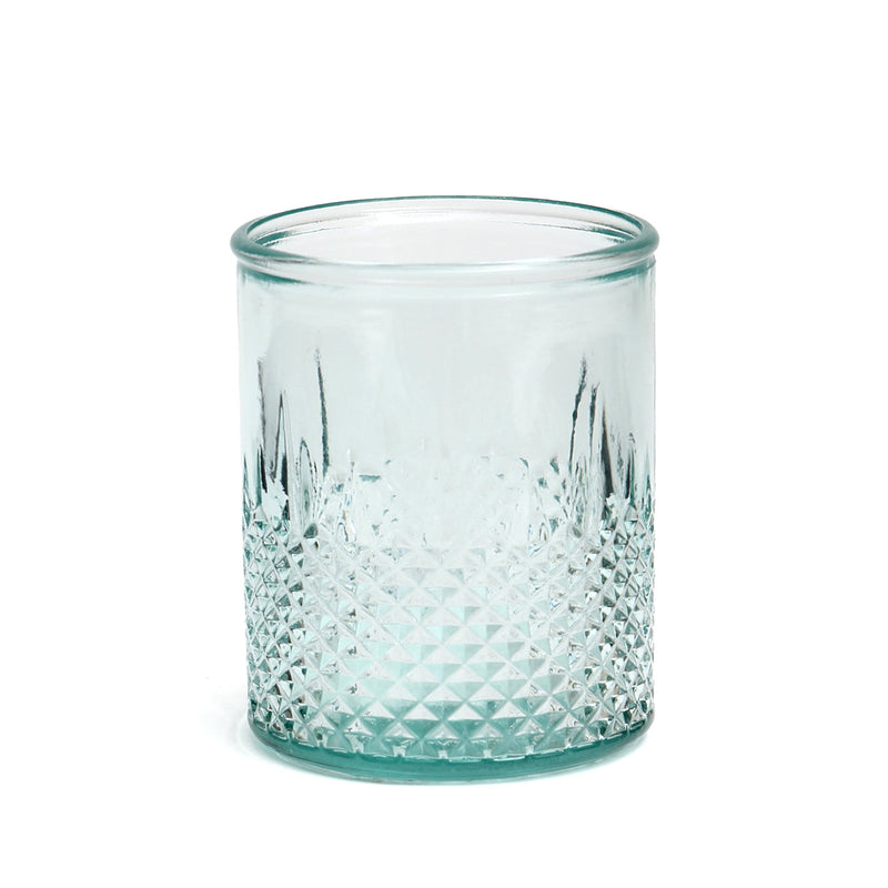 The Zuanshí Glass - Blue - S in glass — handmade luxury water glass curated by Laiyahome