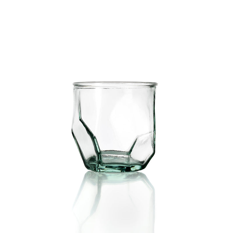 The Origami Glass - Blue in glass — handmade luxury water glass curated by Laiyahome