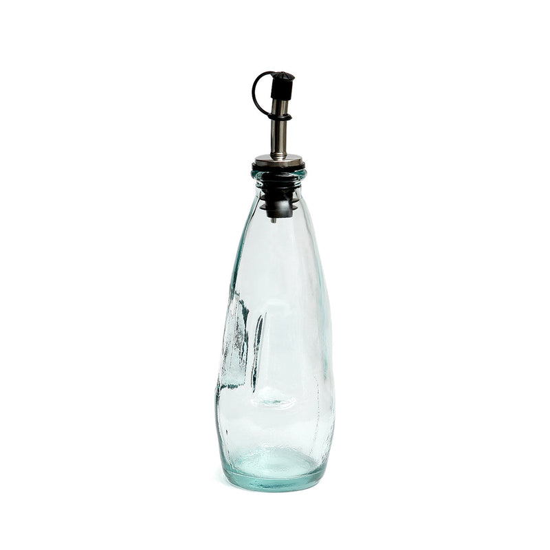 The Olive Oil Bottle N°03 - Blue in glass — handmade luxury storage jar curated by Laiyahome