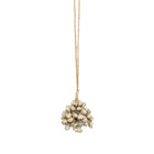 The Grey Shell Tassel in shell — handmade luxury wall decoration curated by Laiyahome