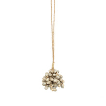 The Grey Shell Tassel in shell — handmade luxury wall decoration curated by Laiyahome