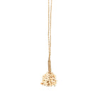 The Vanilla Shell Tassel in shell — handmade luxury wall decoration curated by Laiyahome