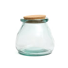 The Belly Glass Pot - Blue - L in glass — handmade luxury glass jar curated by Laiyahome