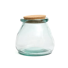 The Belly Glass Pot - Blue - L in glass — handmade luxury glass jar curated by Laiyahome