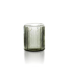 The Ribbed Tumbler - Charcoal in glass — handmade luxury tumbler curated by Laiyahome
