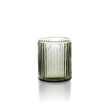 The Ribbed Tumbler - Charcoal in glass — handmade luxury tumbler curated by Laiyahome