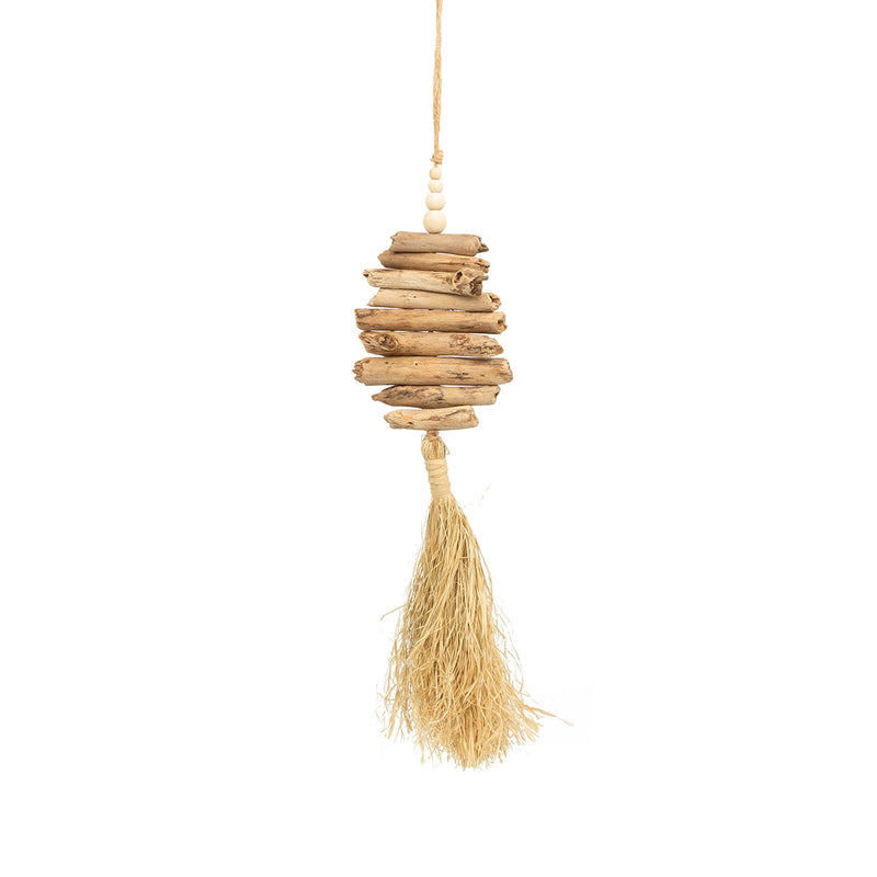 The Raffia Driftwood in wood — handmade luxury wall decoration curated by Laiyahome