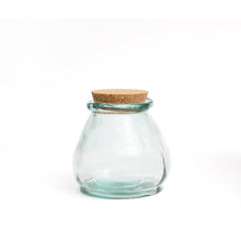 The Belly Glass Pot - Blue - S in glass — handmade luxury glass jar curated by Laiyahome