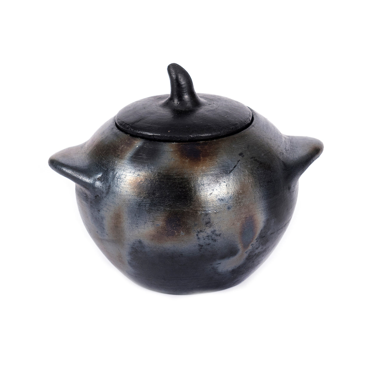 The Burned Jar - L in terracotta — handmade luxury storage jar curated by Laiyahome