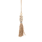 The Cowrie and Raffia Tassel - Natural in raffia — handmade luxury wall decoration curated by Laiyahome