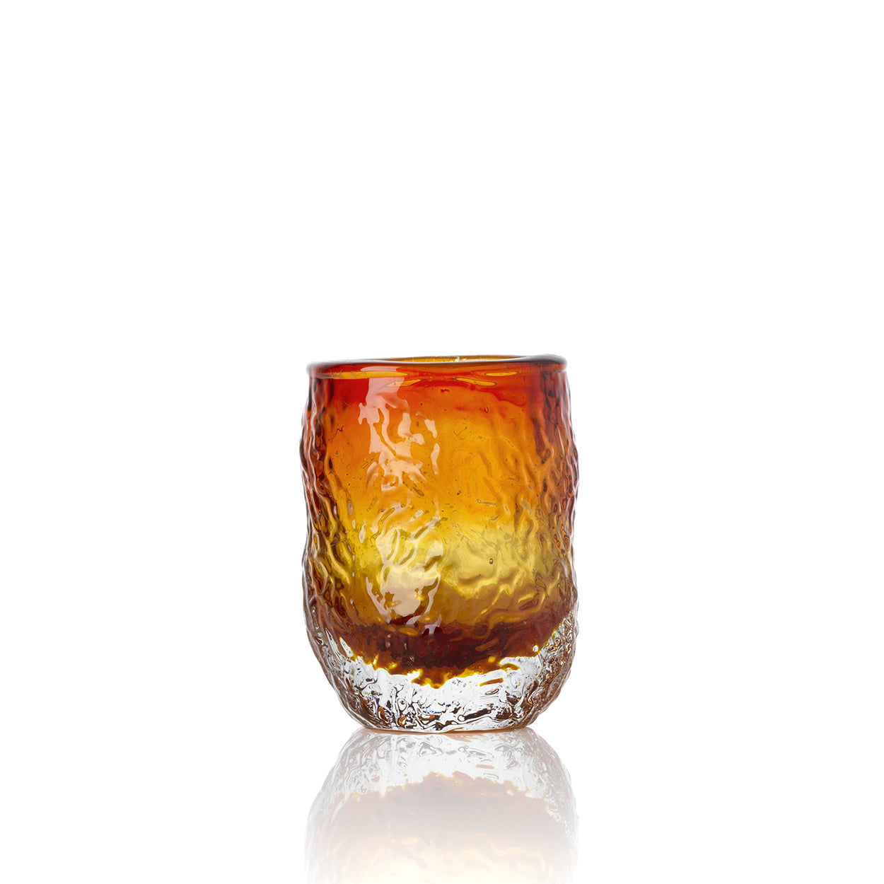 The Marbella Glow Tumbler - Amber – glass tumbler in amber – product view 1