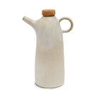The Olive Oil Bottle N°78 - White in ceramic — handmade luxury storage jar curated by Laiyahome