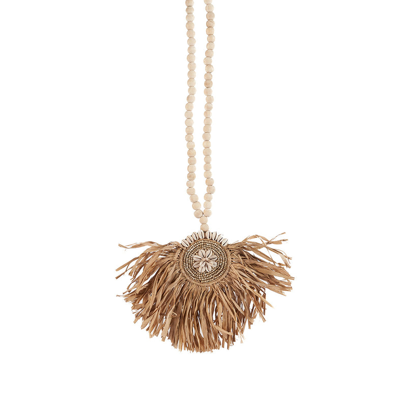 The Raffia Tajoe Tassel - Natural in raffia — handmade luxury wall decoration curated by Laiyahome