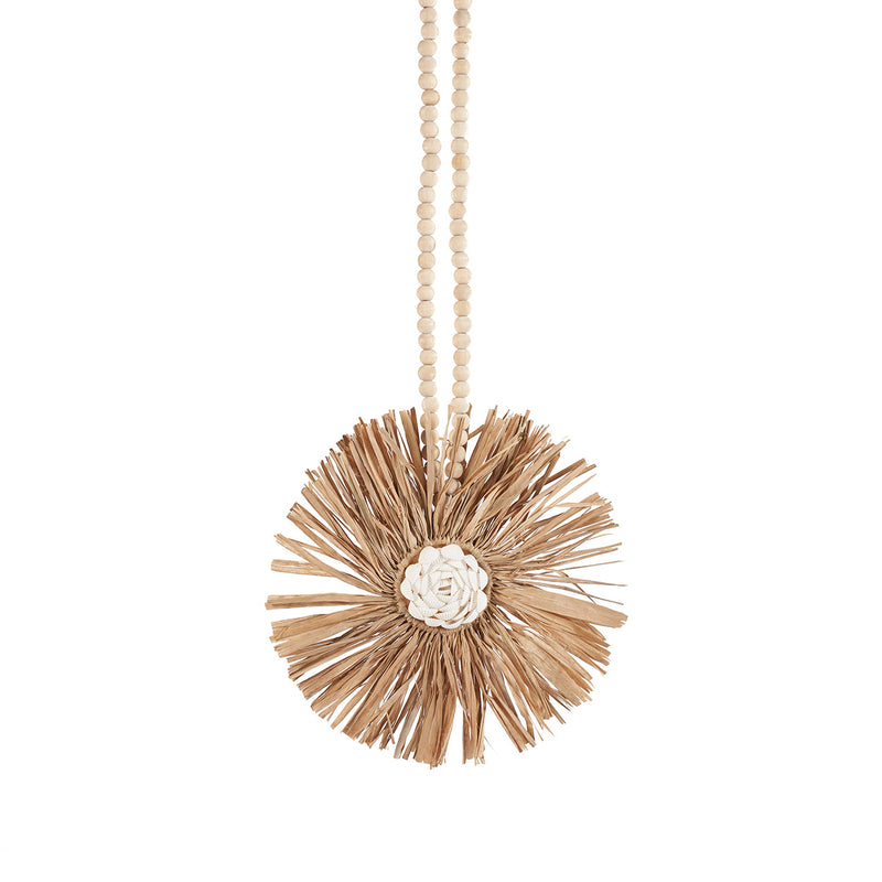 The Raffia Bunga Tassel - Natural in raffia — handmade luxury statue curated by Laiyahome
