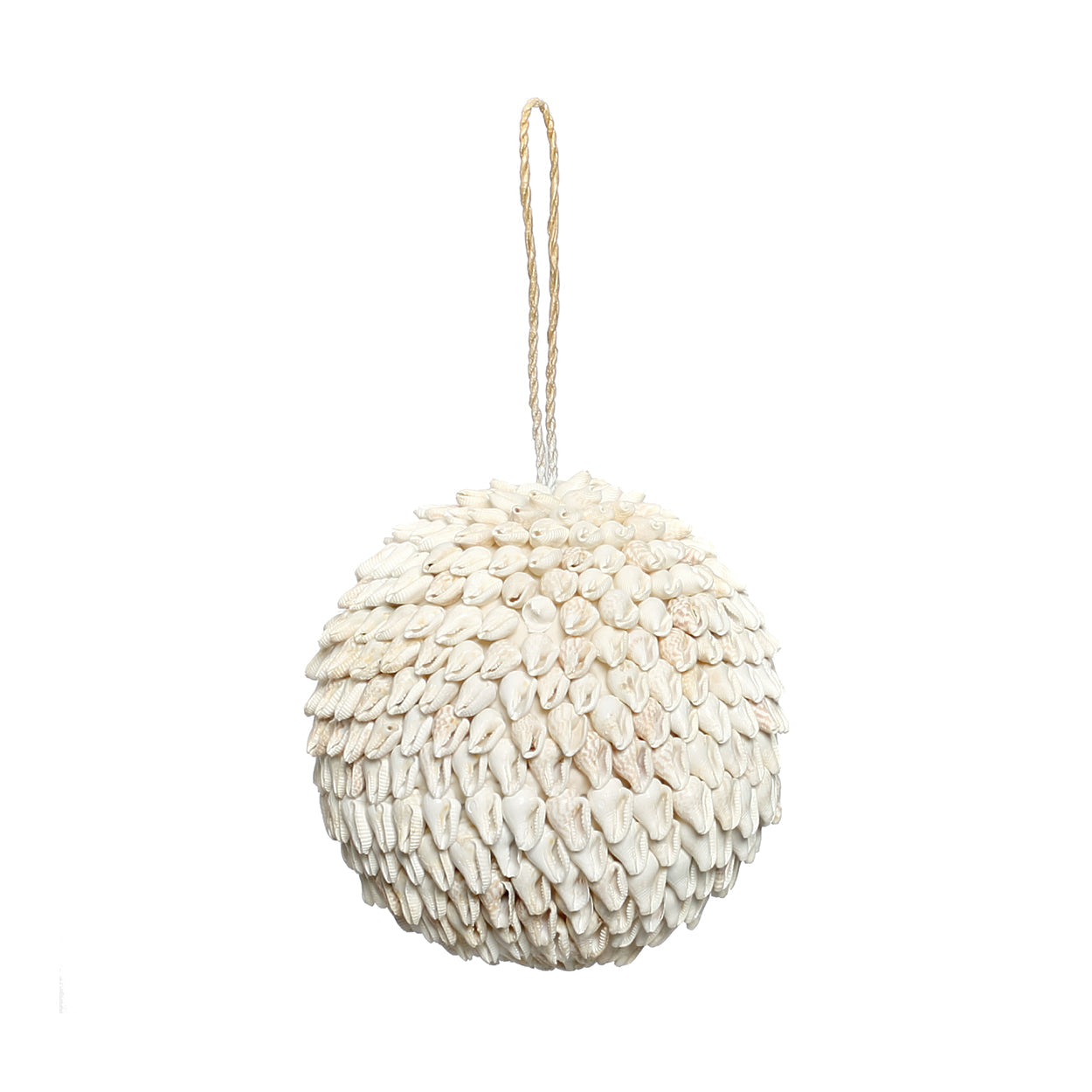 The Bubble Shell Ball - White - L in shell — handmade luxury decorative object curated by Laiyahome