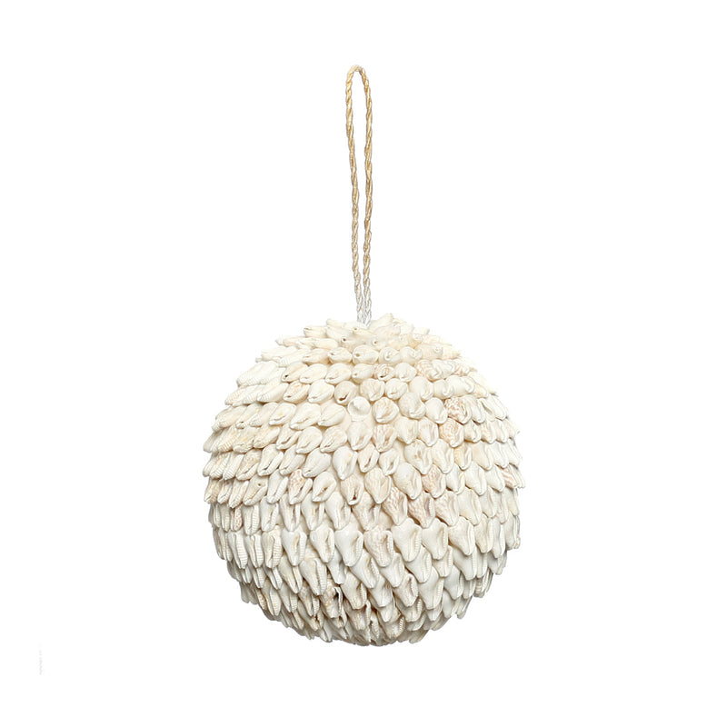 The Bubble Shell Ball - White - L in shell — handmade luxury decorative object curated by Laiyahome