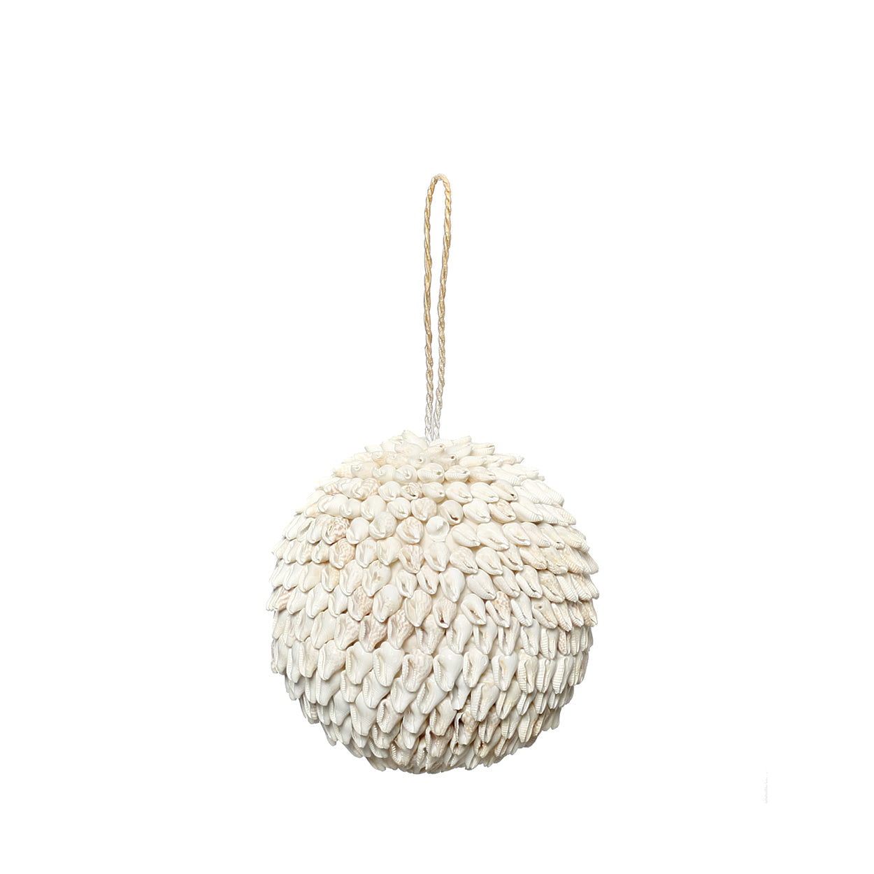 The Bubble Shell Ball - White - M in shell — handmade luxury decorative object curated by Laiyahome