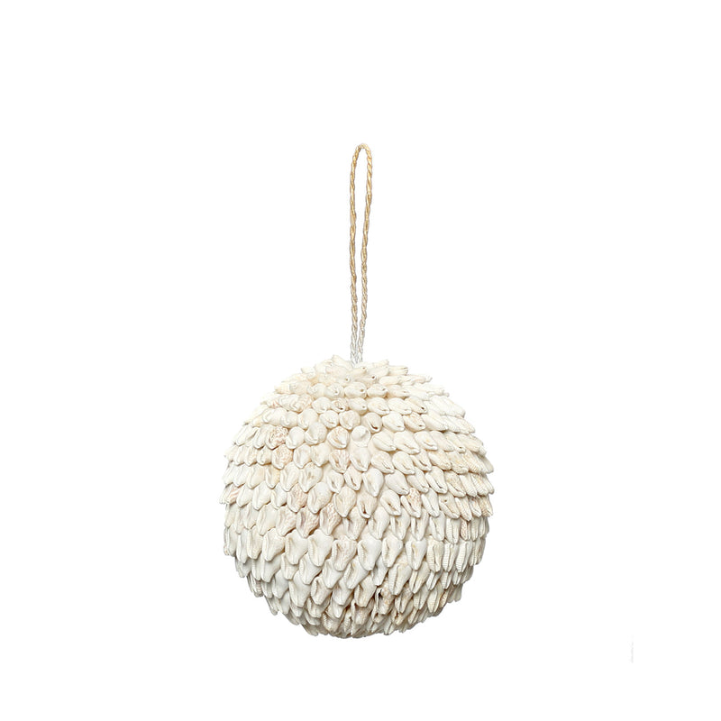 The Bubble Shell Ball - White - M in shell — handmade luxury decorative object curated by Laiyahome