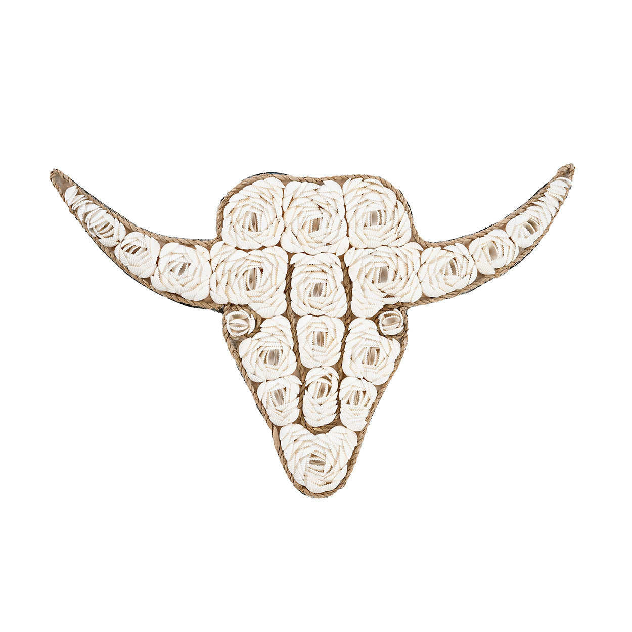 The Bull Shell - White in shell — handmade luxury wall decoration curated by Laiyahome