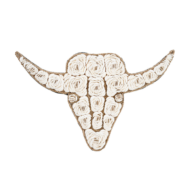 The Bull Shell - White in shell — handmade luxury wall decoration curated by Laiyahome