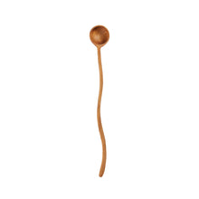 The Teak Root ZigZag Dosage Spoon in wood — handmade luxury serving spoon curated by Laiyahome