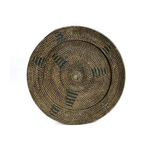 The Jasmine Plate - Brown - L in rattan — handmade luxury wall decoration curated by Laiyahome
