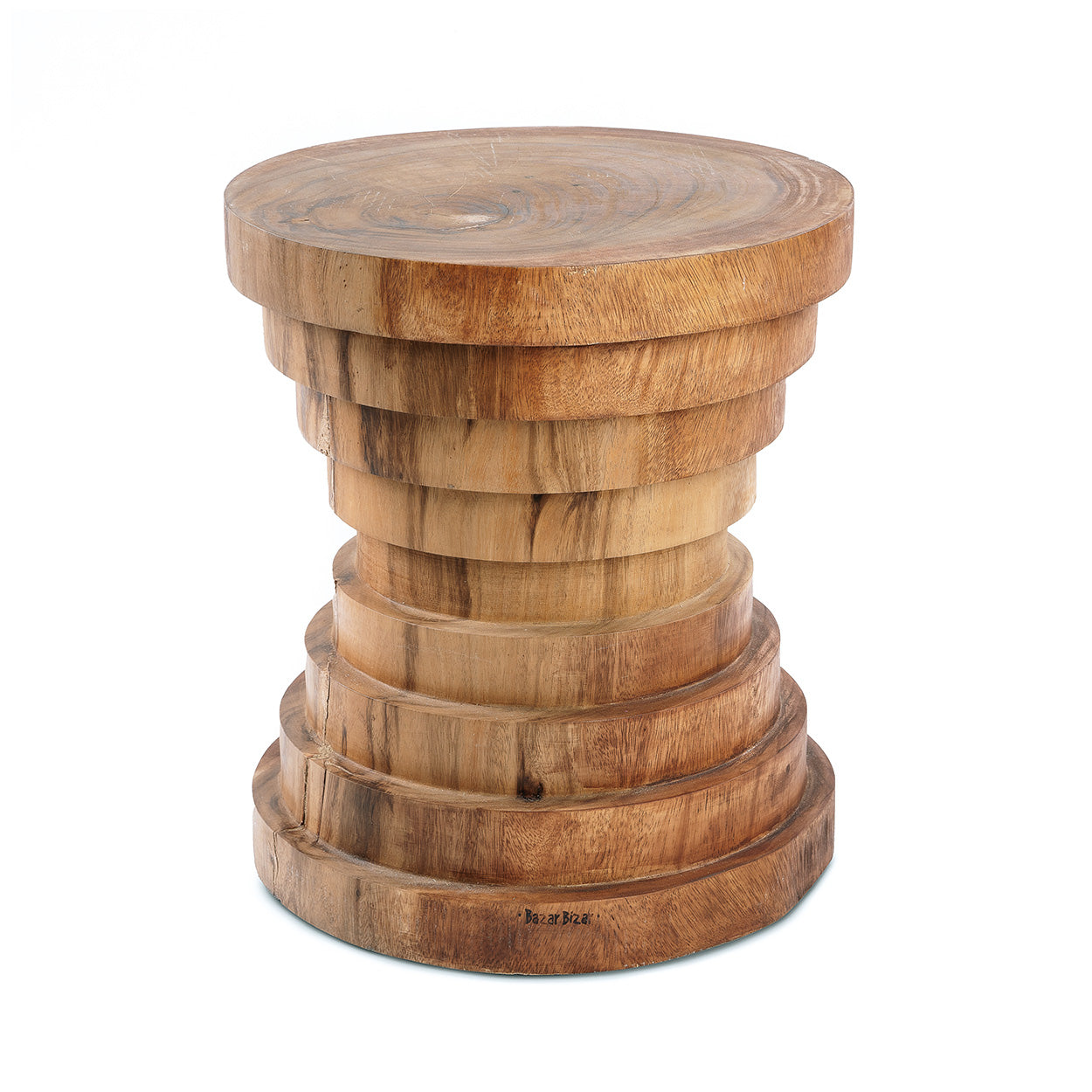 The Mazu Stool - Natural in wood — handmade luxury stool curated by Laiyahome
