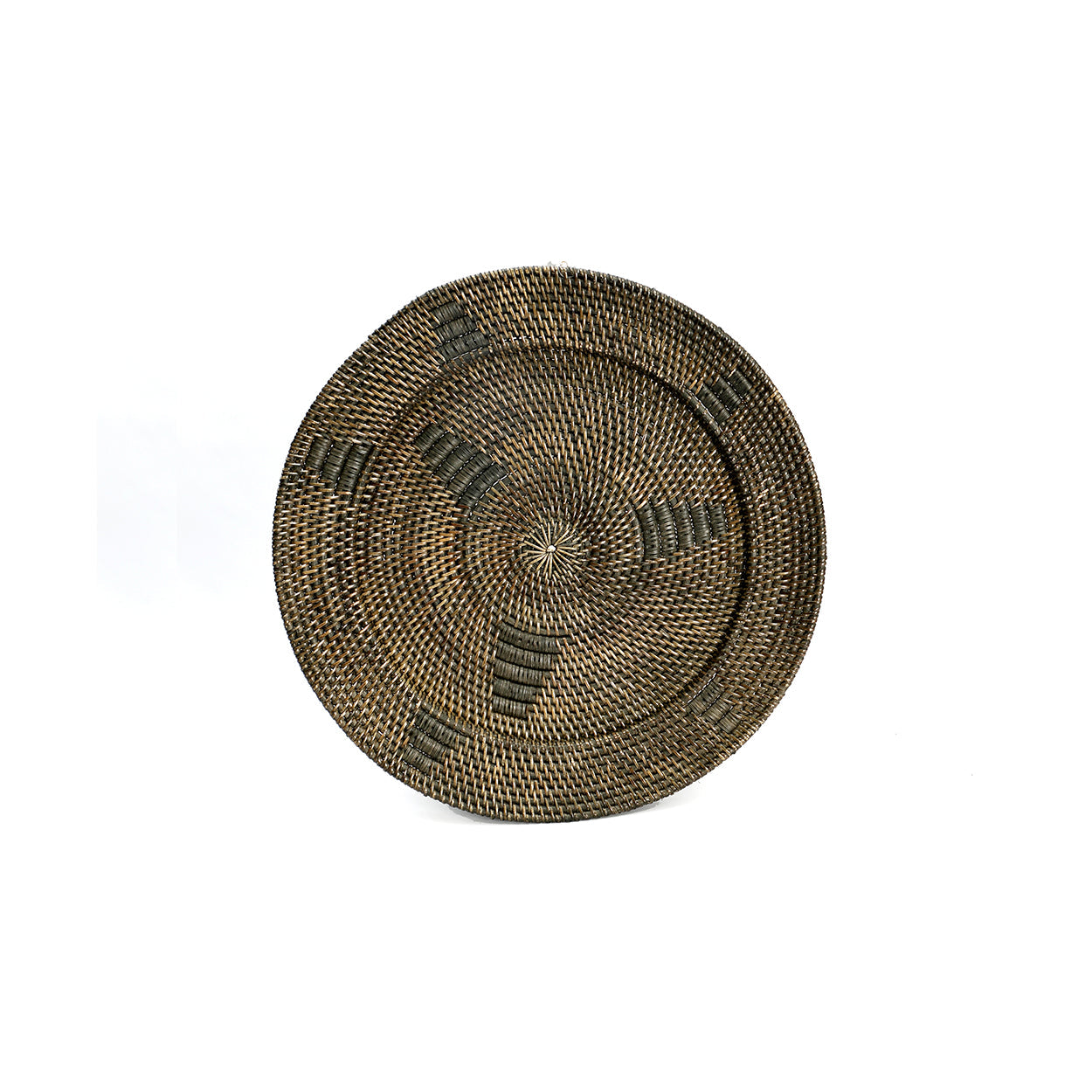 The Jasmine Plate - Brown - S in rattan — handmade luxury wall decoration curated by Laiyahome