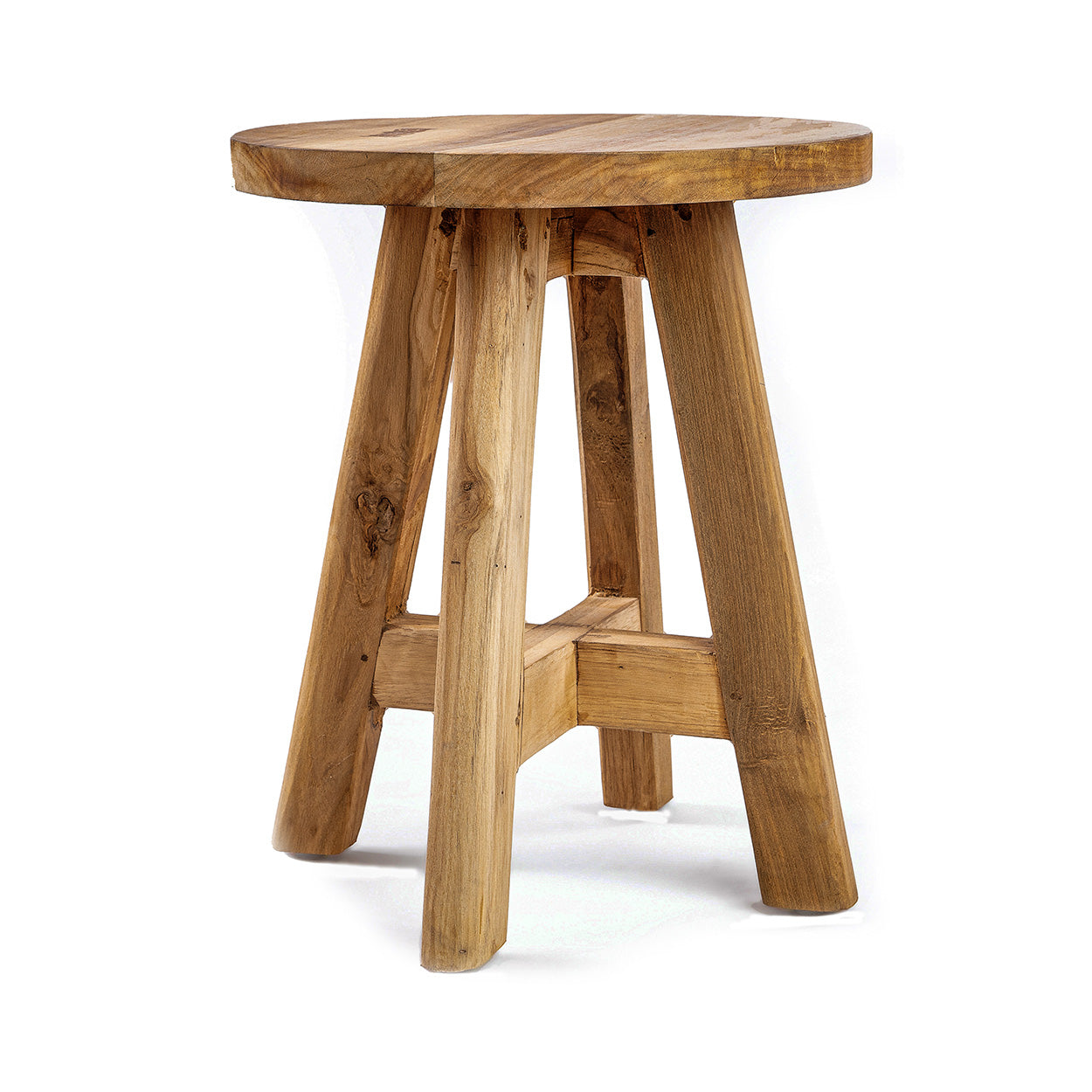 The Atziri Stool - Natural in wood — handmade luxury stool curated by Laiyahome