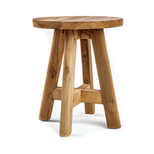 The Atziri Stool - Natural in wood — handmade luxury stool curated by Laiyahome