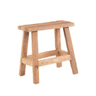 The Fab Rustic Stool - Natural in wood — handmade luxury stool curated by Laiyahome