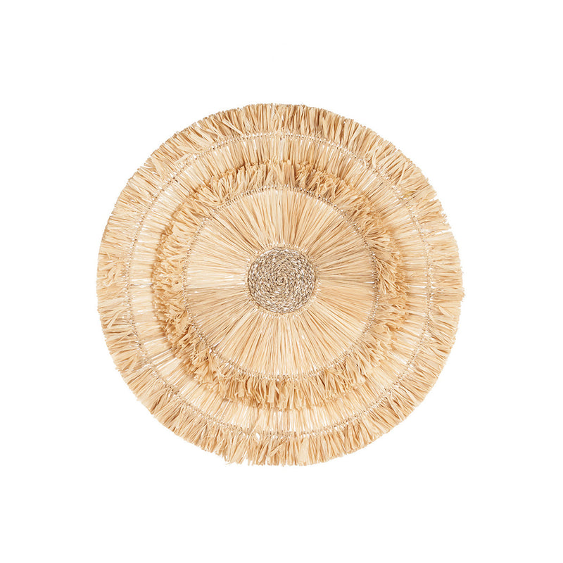 The Wanita Wall Deco - Natural in sisal — handmade luxury wall decoration curated by Laiyahome