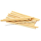 The Bamboo Straws - Set of 10 With Cleaning Brush in bamboo — handmade luxury straw curated by Laiyahome