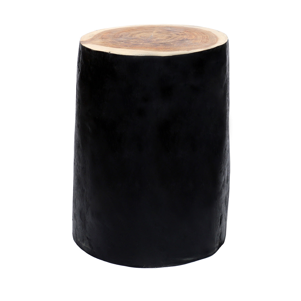 The Tribe Stool - Natural Black in wood — handmade luxury stool curated by Laiyahome