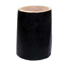 The Tribe Stool - Natural Black in wood — handmade luxury stool curated by Laiyahome