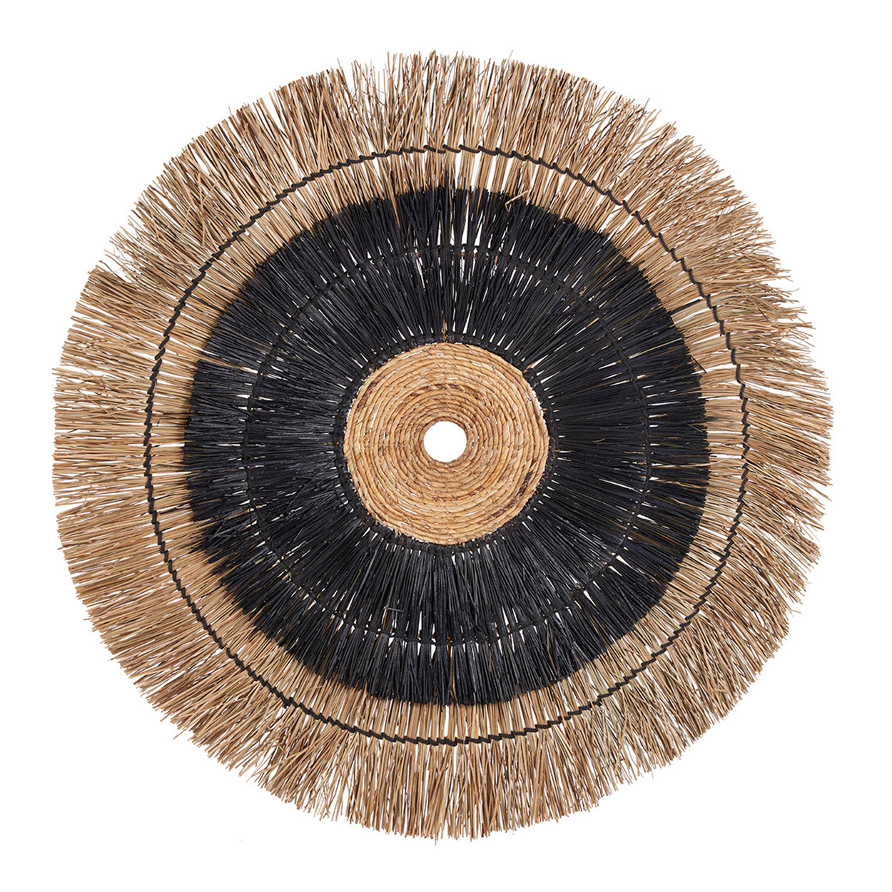 The Amazonia Wall Deco - Natural Black in palm leaf — handmade luxury wall decoration curated by Laiyahome