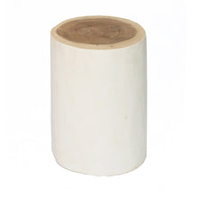 The Tribe Stool - Natural White in wood — handmade luxury stool curated by Laiyahome