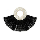 The Shell Alang Alang - Black in grass — handmade luxury wall decoration curated by Laiyahome