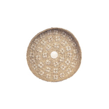 The Caribe Shell Plate - Natural White - M in grass — handmade luxury wall decoration curated by Laiyahome