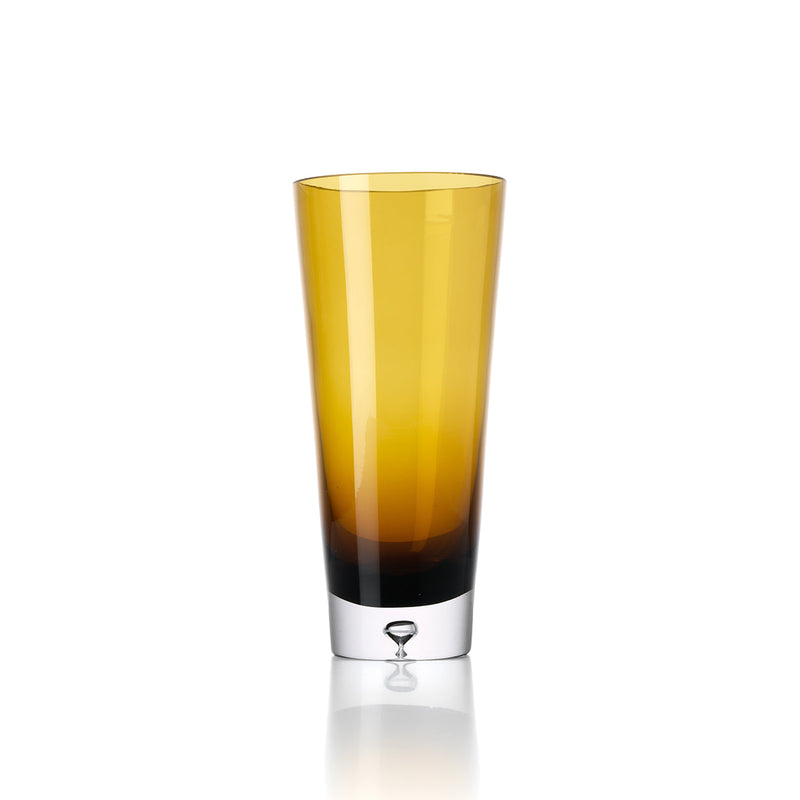 The Sunset Glow Vase - Brown Gold - L in glass — handmade luxury vase curated by Laiyahome