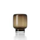 The Smoky Cube Vase - Brown - S in glass — handmade luxury vase curated by Laiyahome