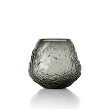 The Earth Crater Vase - Black - L in glass — handmade luxury vase curated by Laiyahome