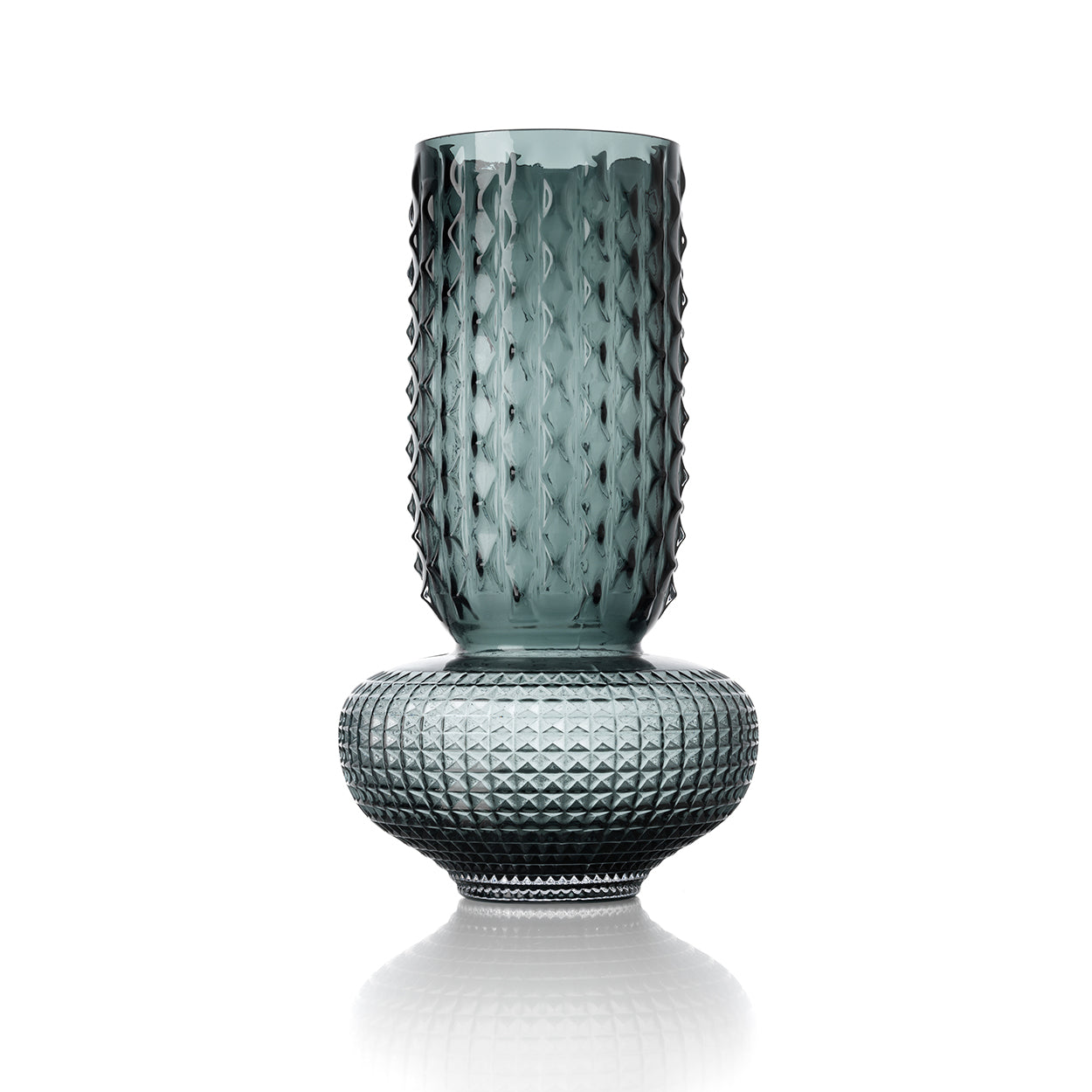 The Sapphire Jewel Vase - Blue - L in glass — handmade luxury vase curated by Laiyahome