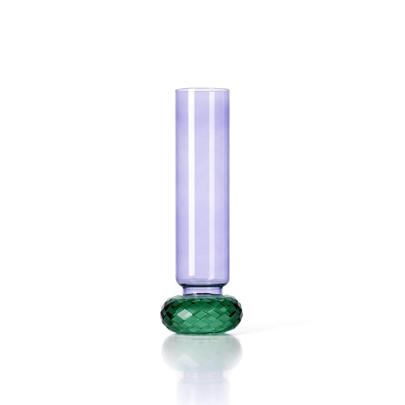 The Violet Quartz Vase in glass — handmade luxury vase curated by Laiyahome