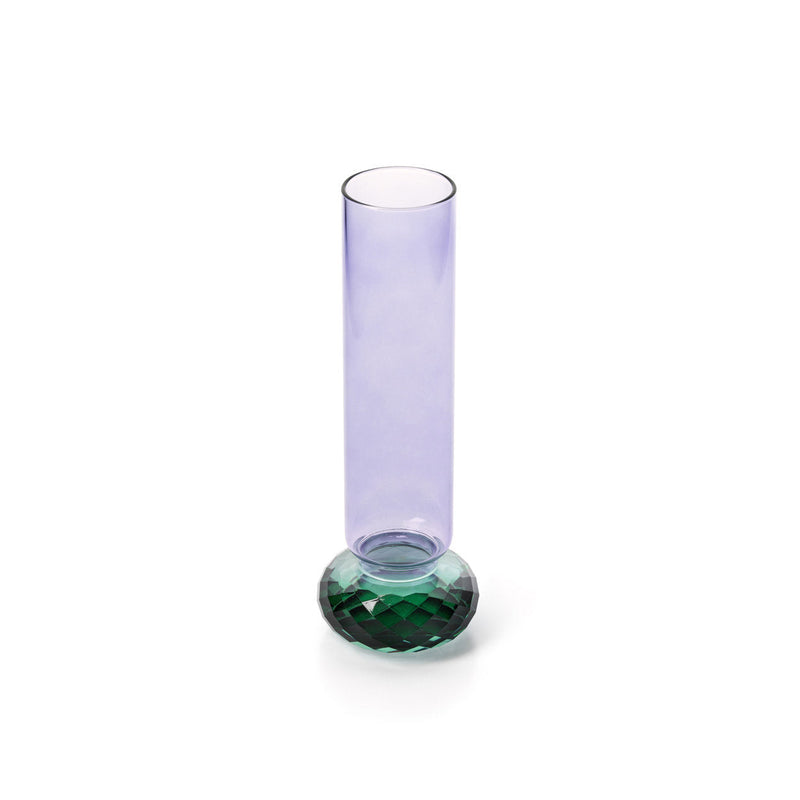 The Violet Quartz Vase in glass — handmade luxury vase curated by Laiyahome — view 2